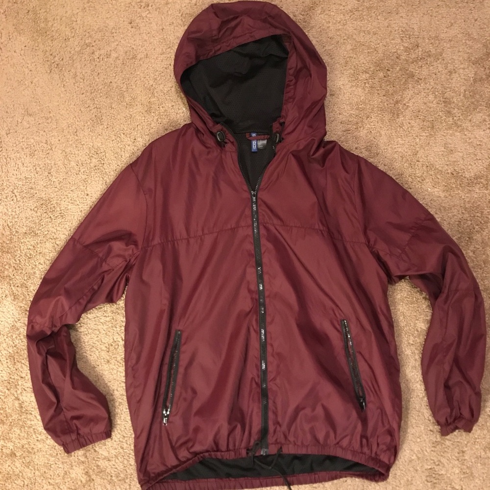 H&M Red Hoodie Jacket - L